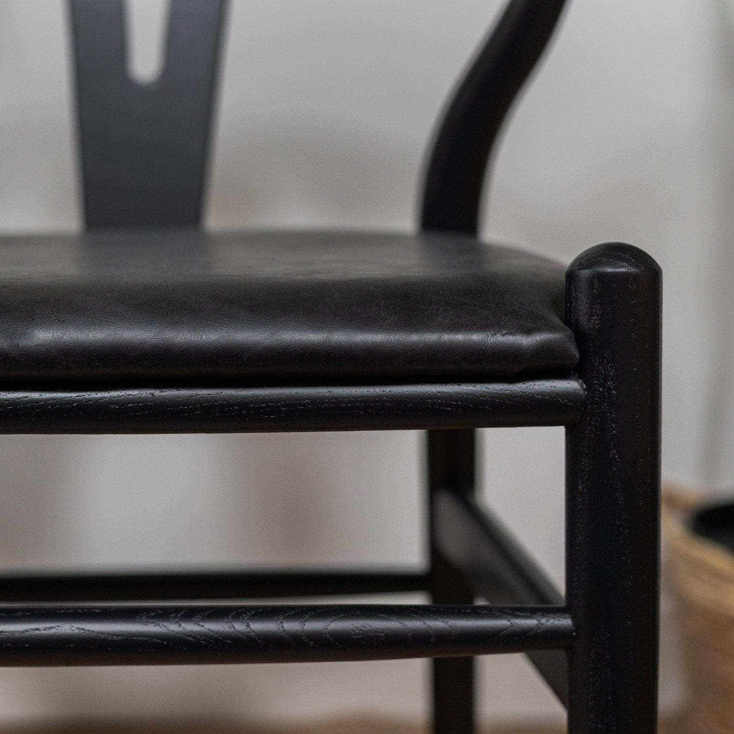 Black Elm Open Back Dining Chair